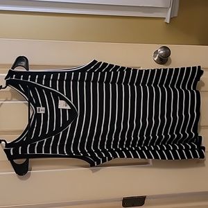 NWT Black Striped Tank